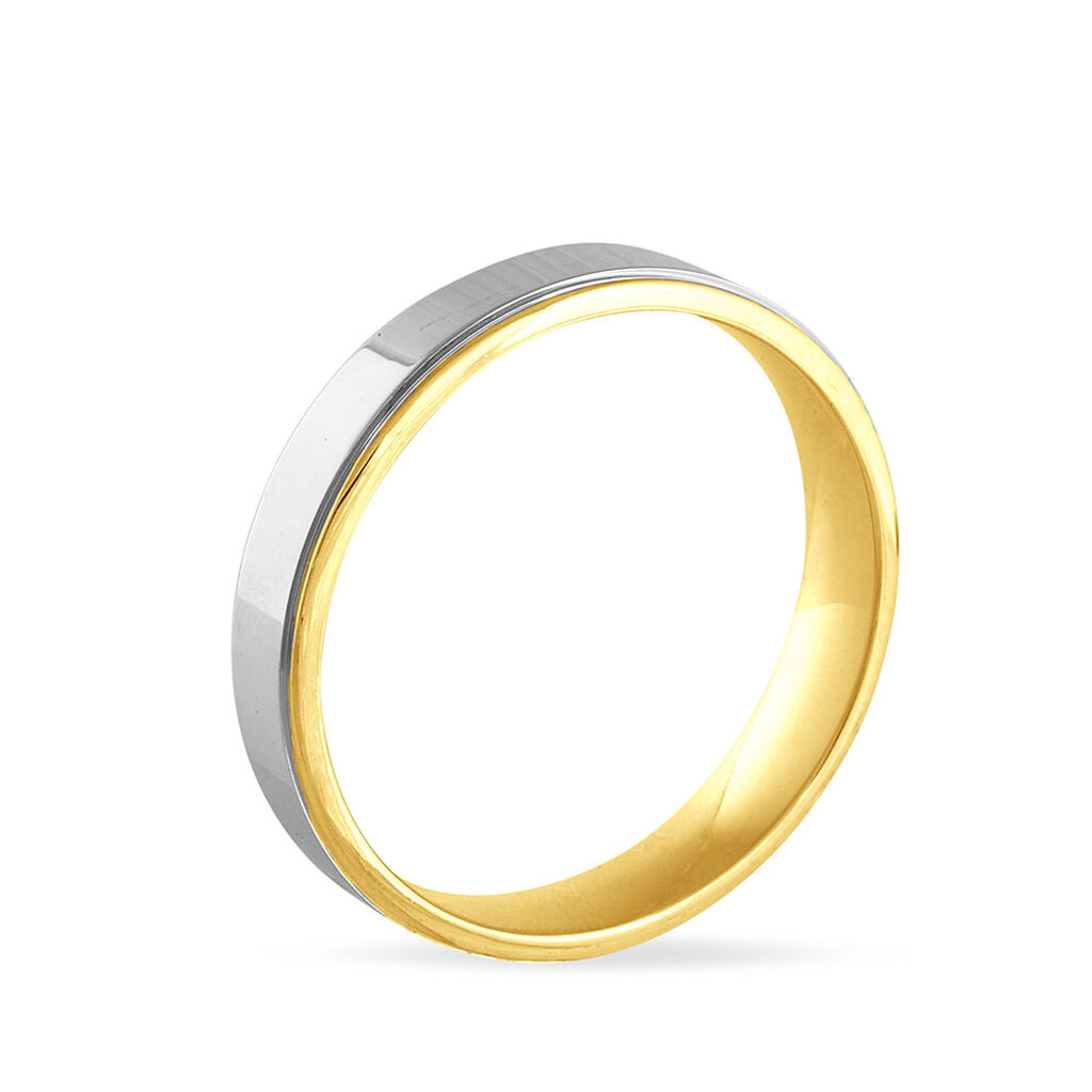 Alliance Beatrice Ruban Plat Or Bicolore - Spannringe Familie | OROVIVO