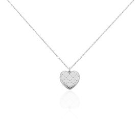 Damen Halskette Silber 925 Herz Medaillon - Herzketten  | OROVIVO