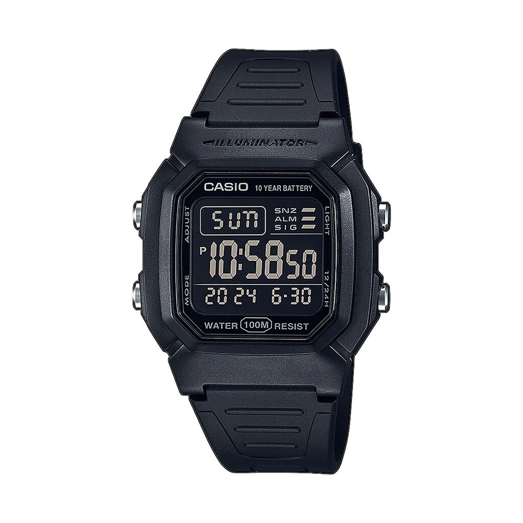 CASIO COLLECTION Herrenuhr  Quarz W-800H-1BVES, Uhr ohne Stein