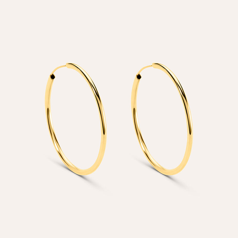 Orecchini A Cerchio Toujours Oro Giallo - Spannringe Damen | OROVIVO