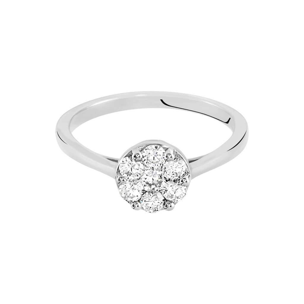 Bague Argent Achile Rond Oxydes - Spannringe Damen | OROVIVO
