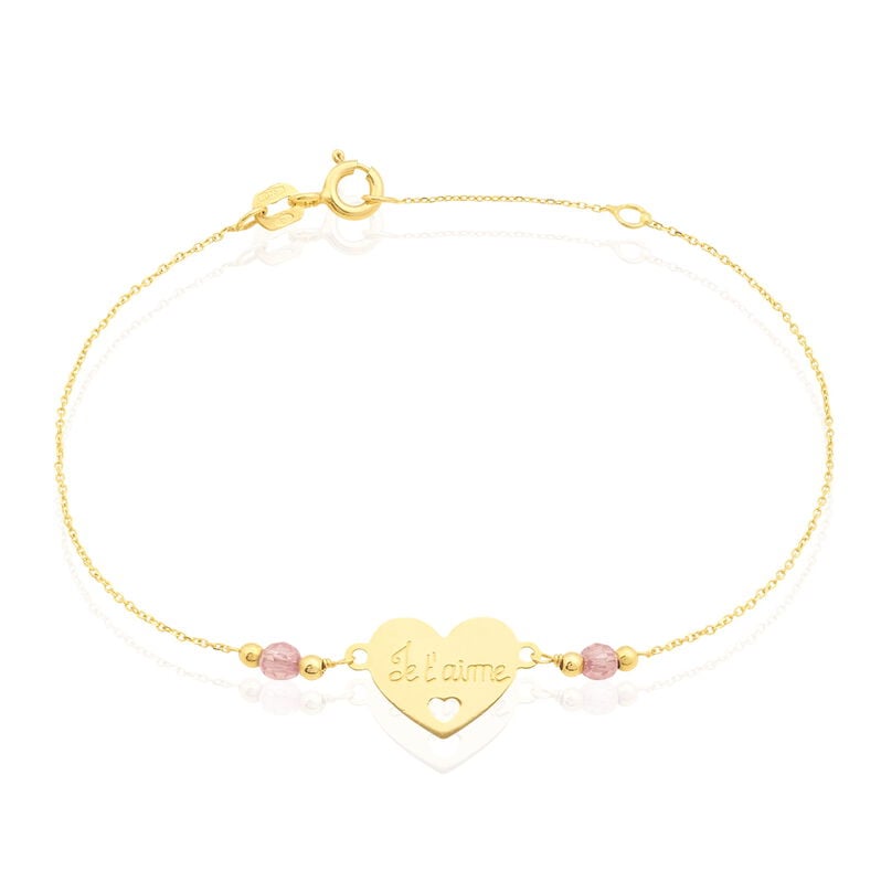 Bracelet Nalyah Or Jaune Pierre De Synthese - Spannringe Damen | OROVIVO