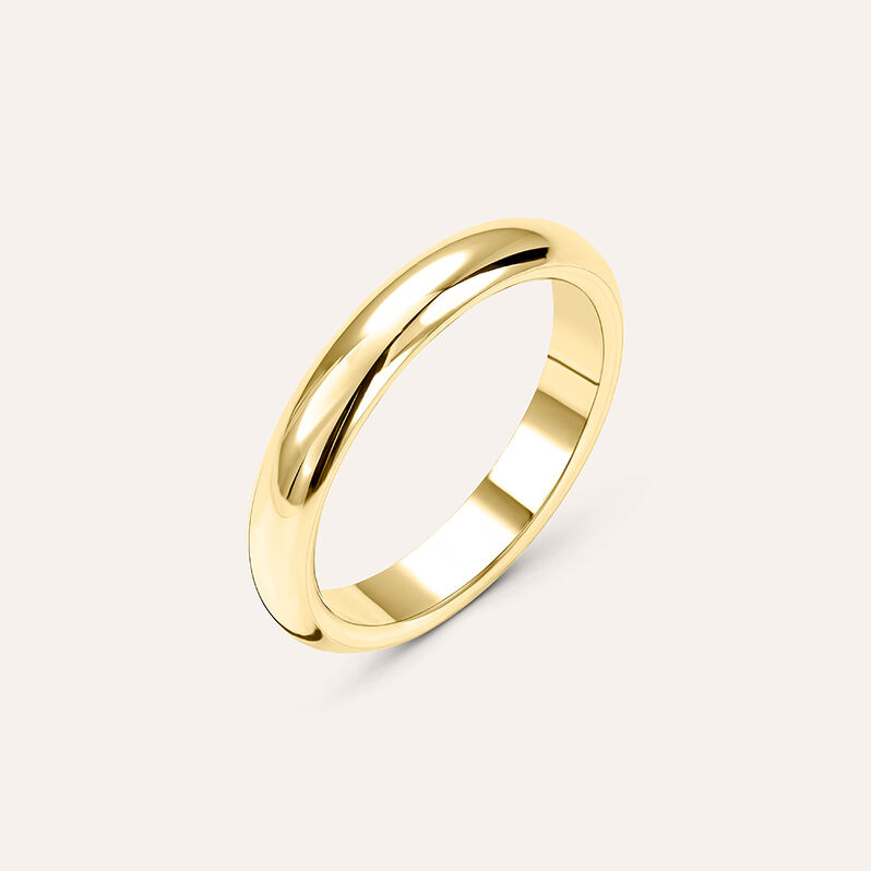 Fede Classica 3.5 mm Oro Giallo - Spannringe Unisex | OROVIVO