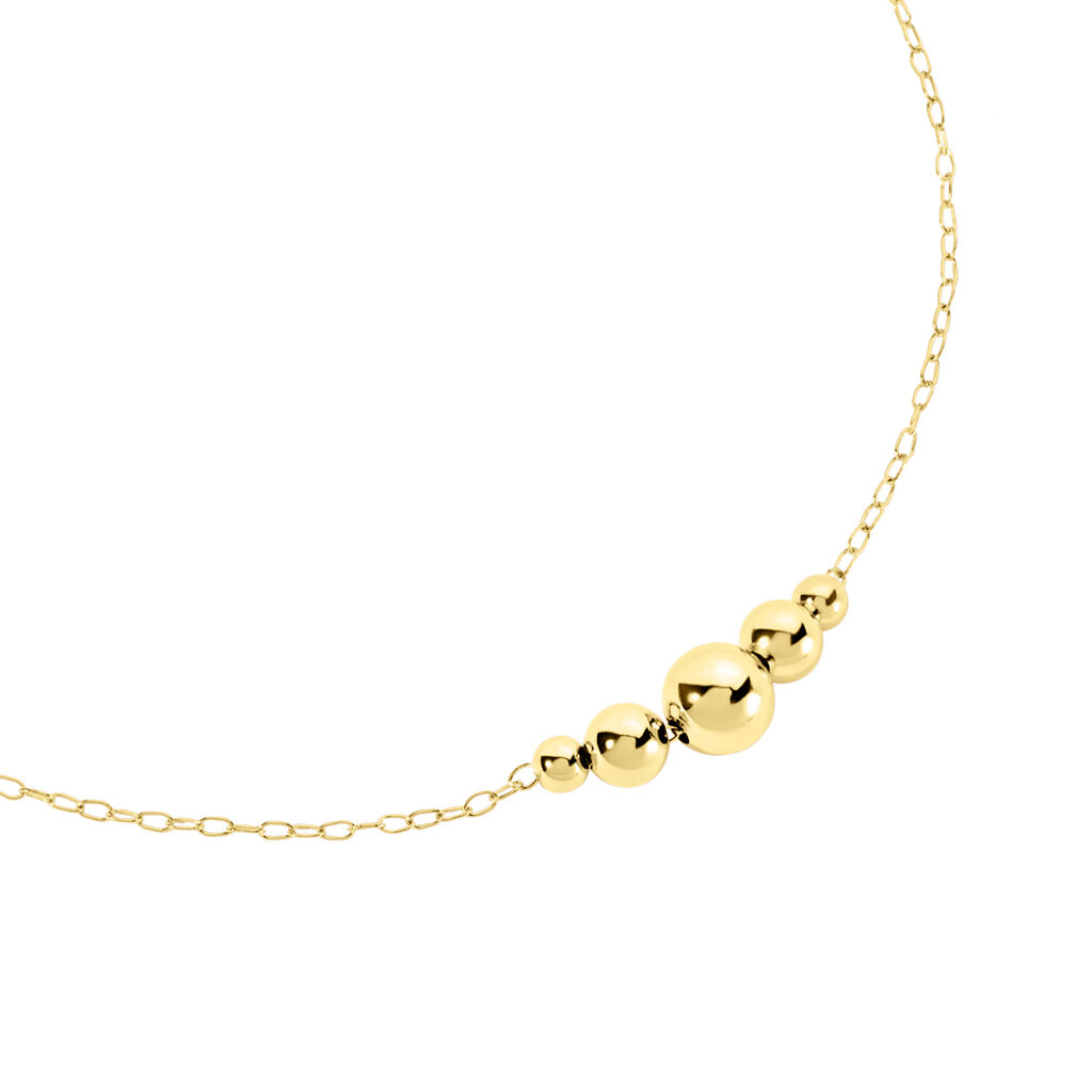 JULE Damen Collier Silber vergoldet 925 B 1,3 mm