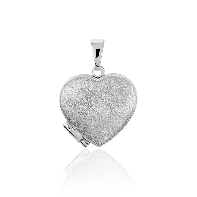 Anhänger Silber 925 Medaillon Herz - Anhänger mit Gravur Damen | OROVIVO