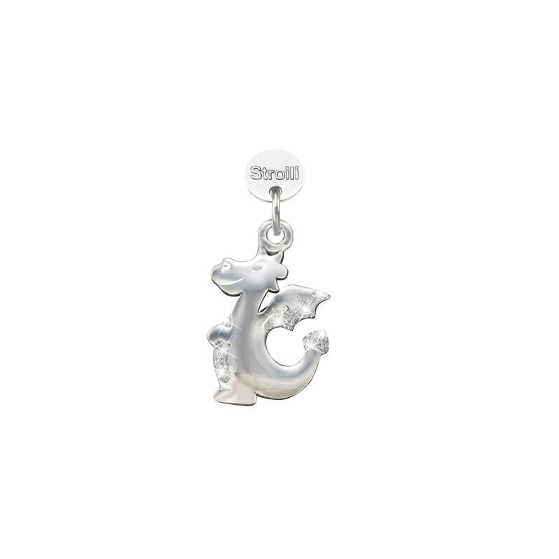 Charm in argento rosato e glitter - Spannringe Damen | OROVIVO