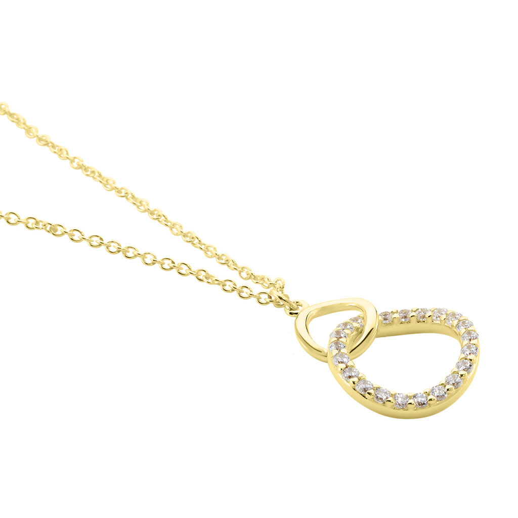 Damen Halskette Gold 375 Zirkonia Kreis Savanna - Halsketten Damen | OROVIVO