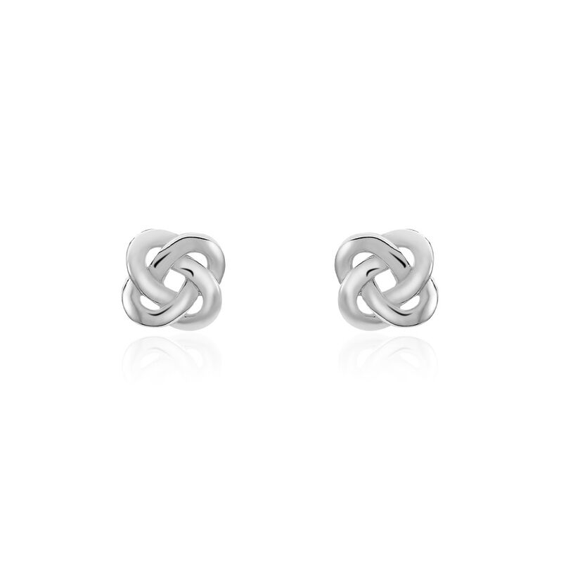 Damen Ohrstecker Silber 925 Knoten Albanne Knoten 5  - Ohrstecker Damen | OROVIVO