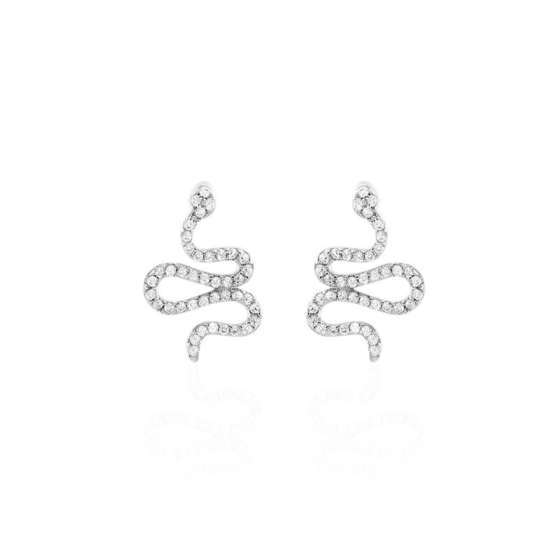 Boucles D'oreilles Argent Rhodie Alvanna - Spannringe Damen | OROVIVO