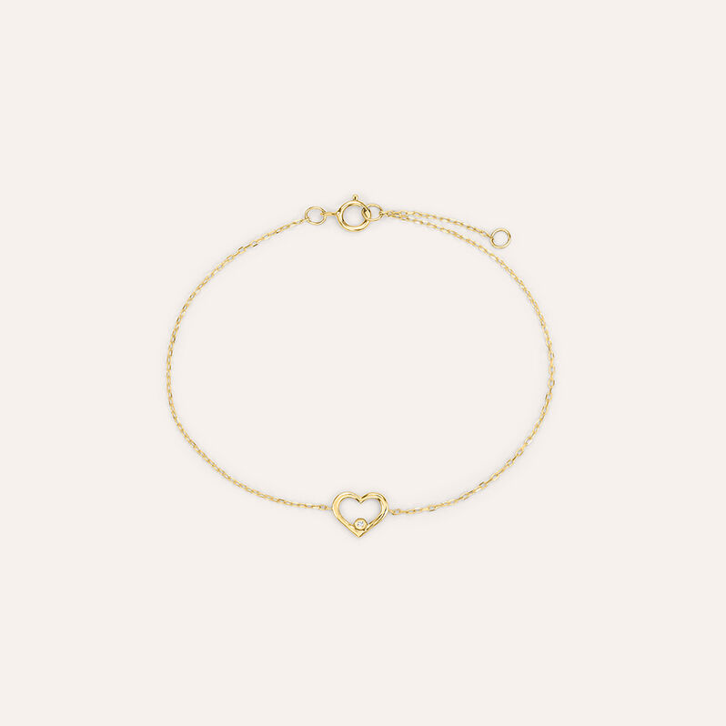 Bracciale Sophia Oro Giallo Diamante - Spannringe Damen | OROVIVO