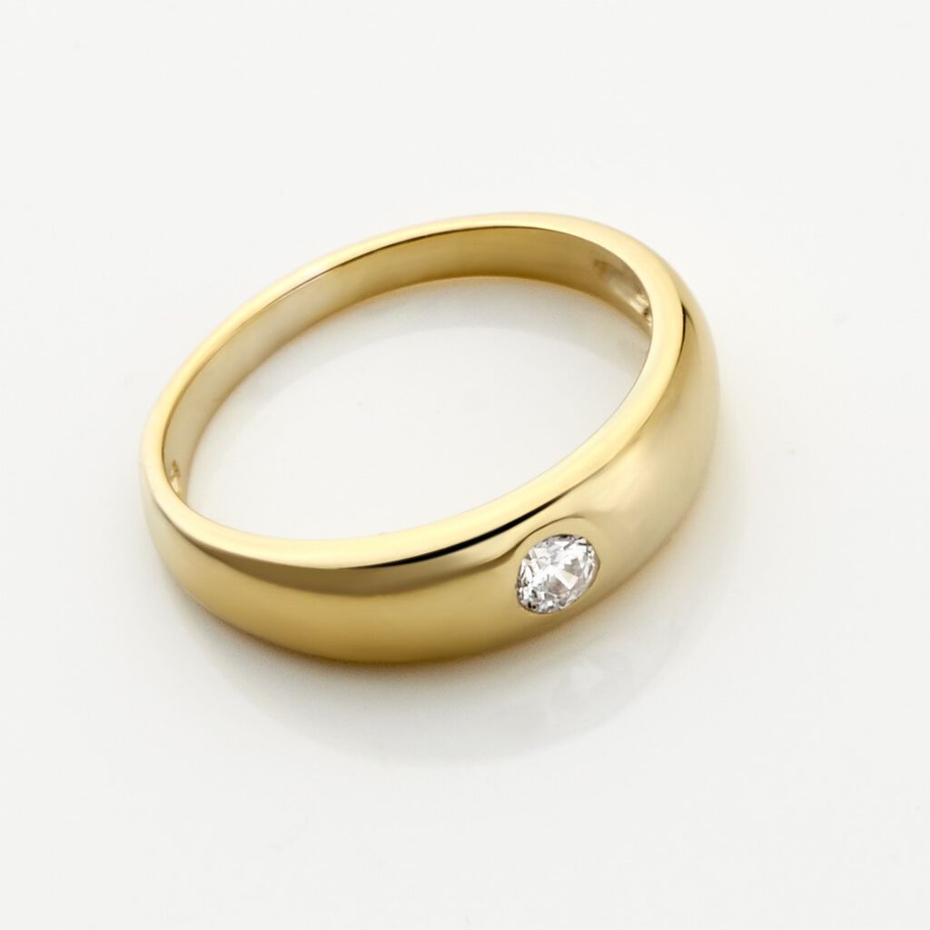 TAUFRING Kinder Anh&auml;nger Gold 333 (8 Karat) Zirkonia Wei&szlig;