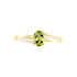 ELENEA Damen Ring Gold 375 (9 Karat) Peridot Grün 0,89 ct Oval