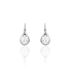 LISEL Damen Ohrringe Lang Silber 925 Zirkonia Weiß Tropfen