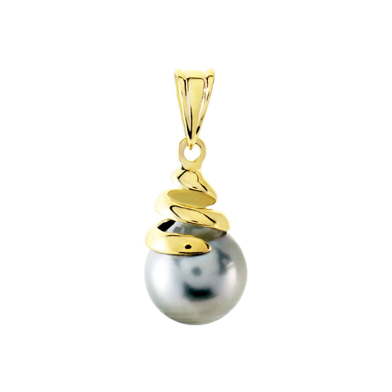 Pendentif Acme Or Jaune Perle De Culture De Tahiti - Spannringe Damen | OROVIVO