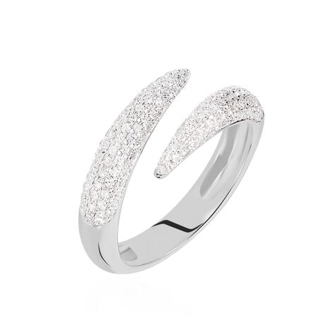 Damen Ring Weißgold 750 Diamant 0,37ct Serpie  - Ringe mit Stein Damen | OROVIVO