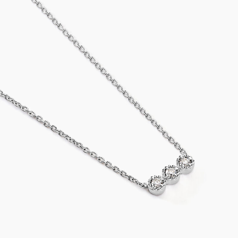 Collier Gigi Argent Weiss Diamant Synthétique - Spannringe Damen | OROVIVO