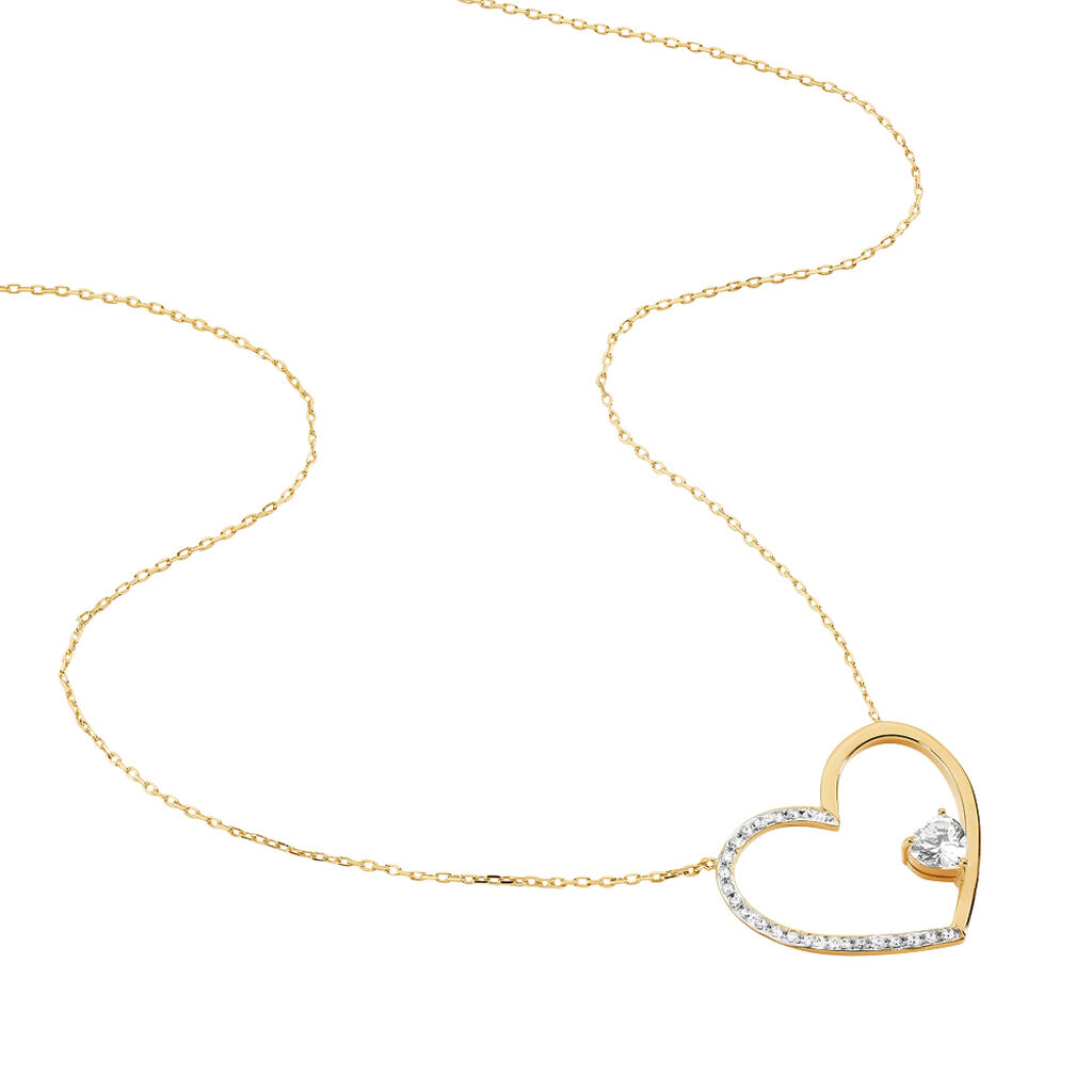 Collier Plaqué Or Et Oxyde - Spannringe Damen | OROVIVO