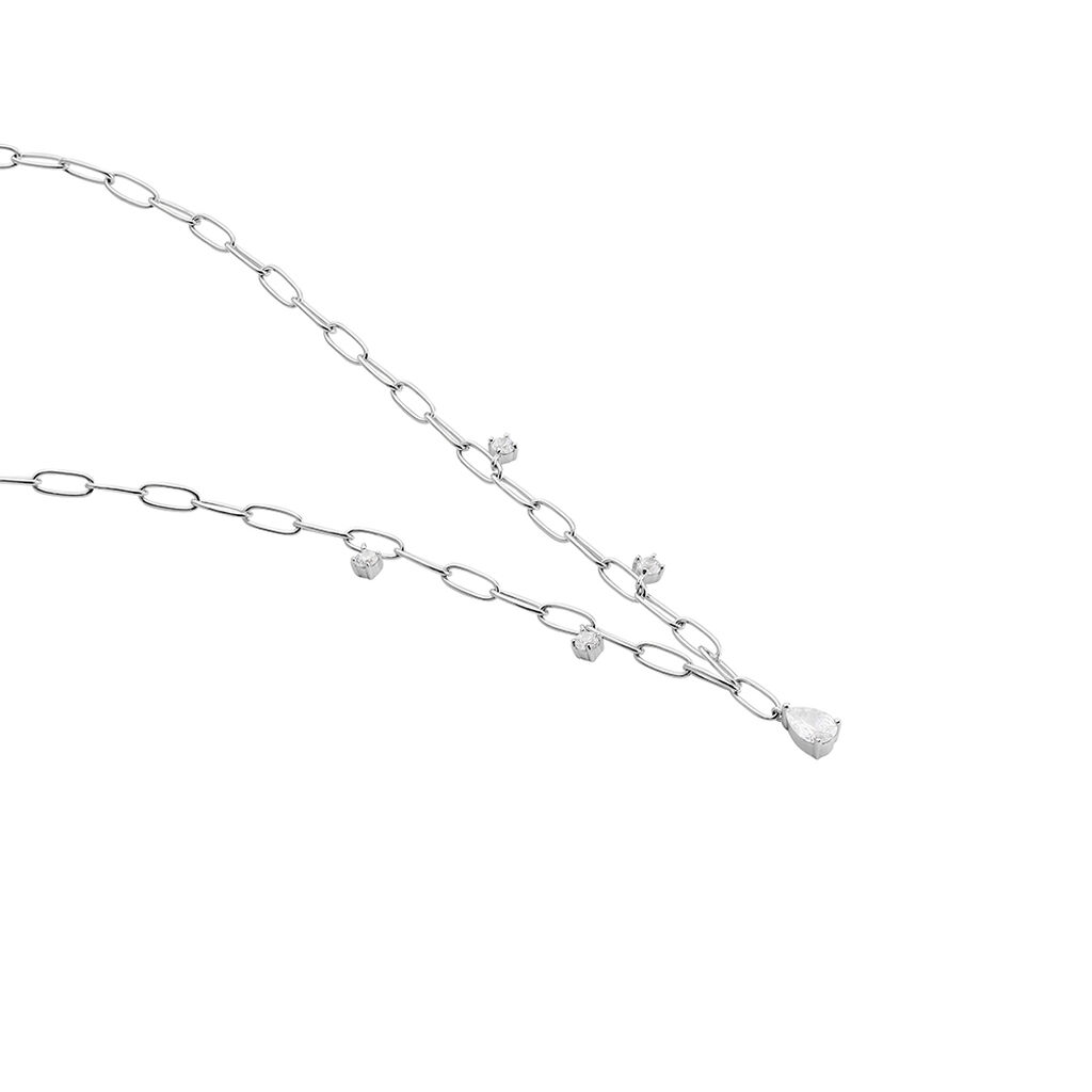 Damen Collier Silber 925 Zirkonia Tropfen Tinsley 2,80mm - Halsketten Damen | OROVIVO