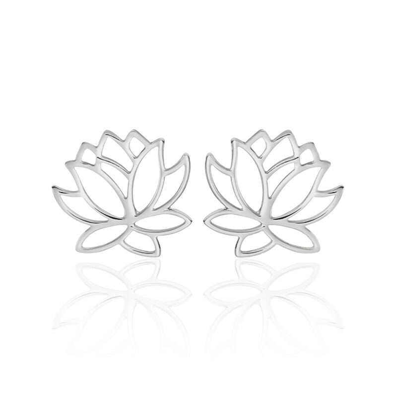 ROSITA LOTUS Damen Ohrstecker Silber 925 Lotusblume - Ohrstecker Damen | OROVIVO