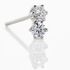 Monopoli Damen Ohrstecker Wei&szlig;gold 750 (18 Karat) Diamant Wei&szlig; 0,16 ct