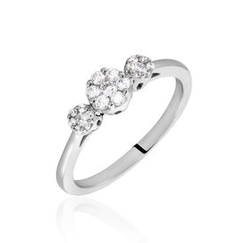 Damen Ring Silber 925 Zirkonia Trio Nika - Ringe mit Stein Damen | OROVIVO