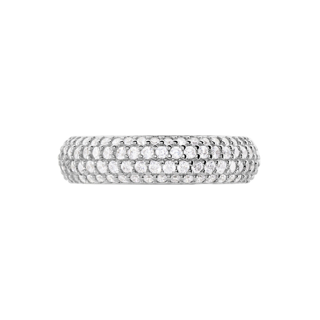 MALA Damen Ring Silber 925 Zirkonia Wei&szlig; 1,320 ct B 5,14 mm