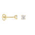 VICTORIA Damen Ohrstecker Gold 585 (14 Karat) Diamant Weiß 0,31 ct