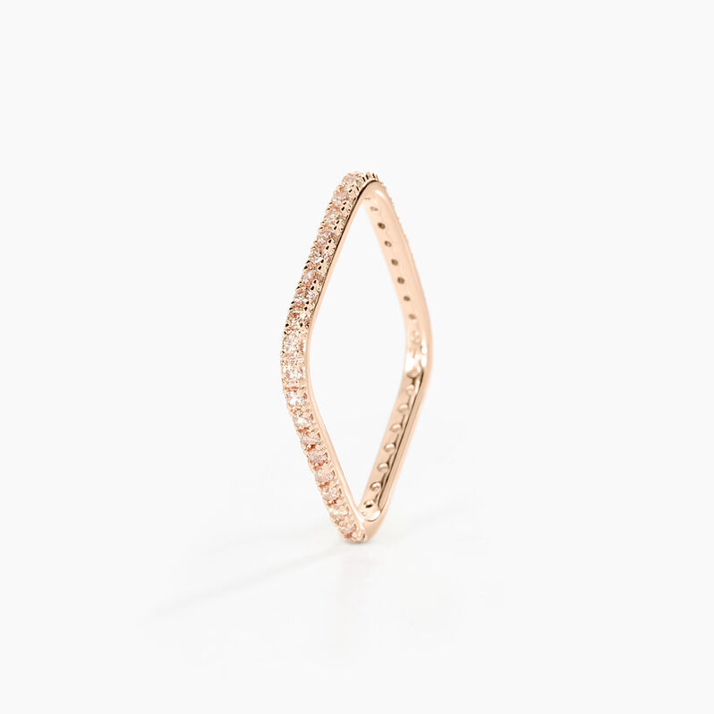 Bague Aeselya Argent Rose Oxyde De Zirconium - Spannringe Damen | OROVIVO