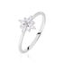 ECLAT Damen Ring Silber 925 Zirkonia Wei&szlig; Stern