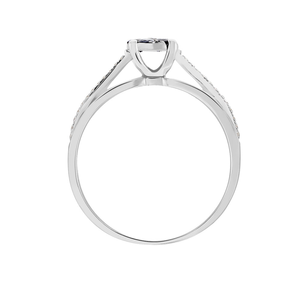 Bague Or Weiss Joudy Iolite Oxydes - Spannringe Damen | OROVIVO