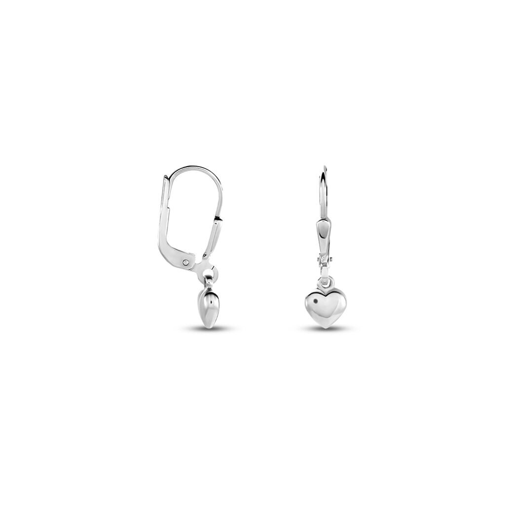 LILITH HERZ 4 Kinder Ohrringe Lang Silber 925 Herz