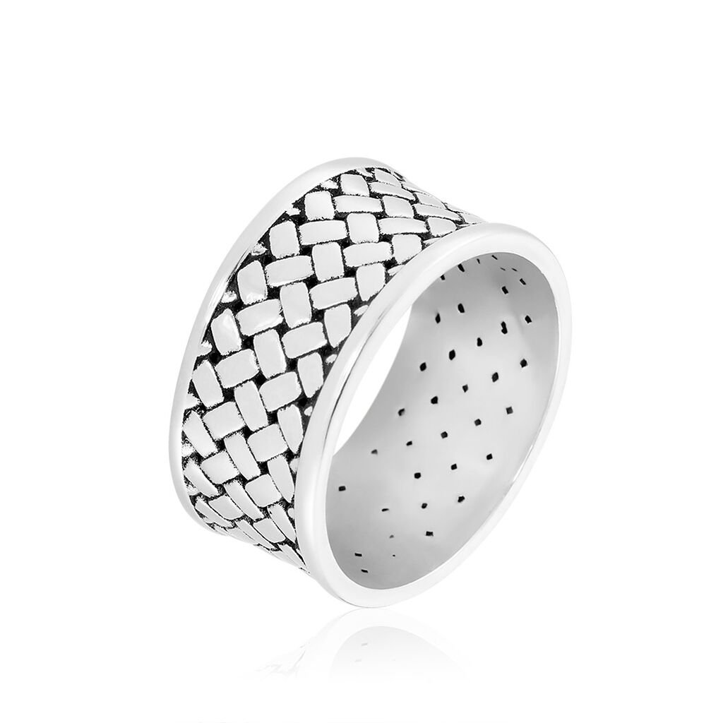 BRADLEY Herren Ring Silber Silber 925, Ring ohne Stein