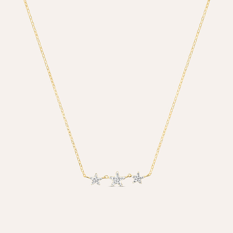 Collana Christelle Oro Giallo Cristallo - Spannringe Damen | OROVIVO
