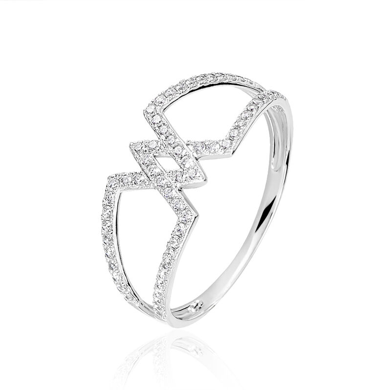 Bague Kristal Or Blanc Oxyde De Zirconium - Spannringe Damen | OROVIVO