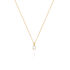 AURELA Damen Collier Gold 585 (14 Karat) Synthetischer Diamant Wei&szlig; 0,25 ct