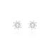 LORRAINE Damen Ohrstecker Silber 925 Zirkonia Wei&szlig; 0,31 ct Blume