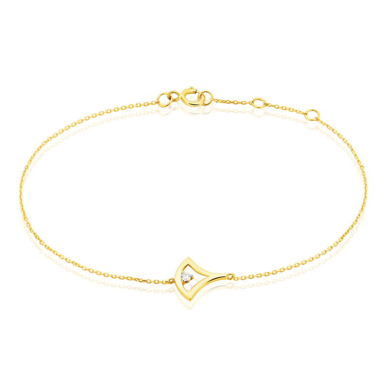 Bracelet Or Jaune Diamant - Spannringe Damen | OROVIVO