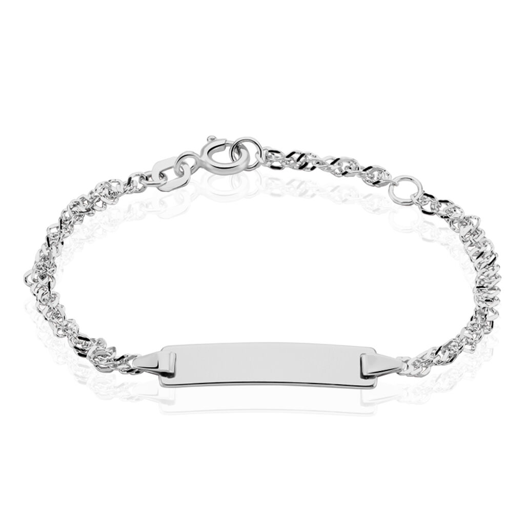 Kinder Id Armband mit Gravur Singapurkette Silber 925  - Armbänder mit Gravur Kinder | OROVIVO