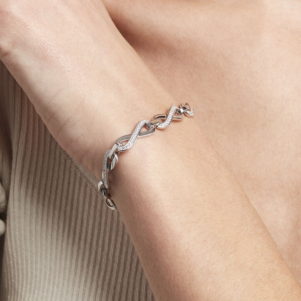 Damenarmband Silber 925 Zirkonia Infinity - Armbänder Damen | OROVIVO