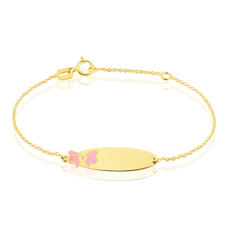 Bracelet Identite Bebe Amely Ovale Nœud - Spannringe Kinder | OROVIVO