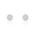 MINNA Damen Ohrstecker Silber 925 Zirkonia Wei&szlig; Kreis