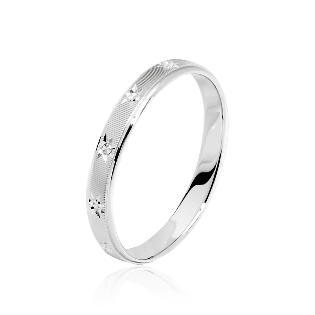 Alliance Pricilia Ruban Plat Or Blanc - Spannringe Unisex | OROVIVO