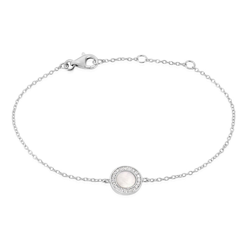 Bracelet Argent Rhodie Nawala Pastille N - Spannringe Damen | OROVIVO