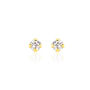 Damen Ohrstecker Gold 375 Zirkonia 2mm
