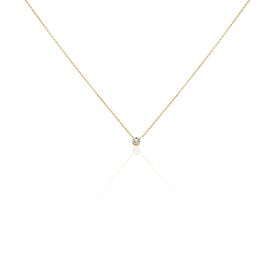 Damen Halskette Gold 375 Diamant 0,052ct - Ketten mit Anhänger Damen | OROVIVO