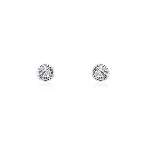 Damen Ohrstecker Weißgold 375 Diamanten 0,1ct Ofelia - Ohrstecker Damen | OROVIVO