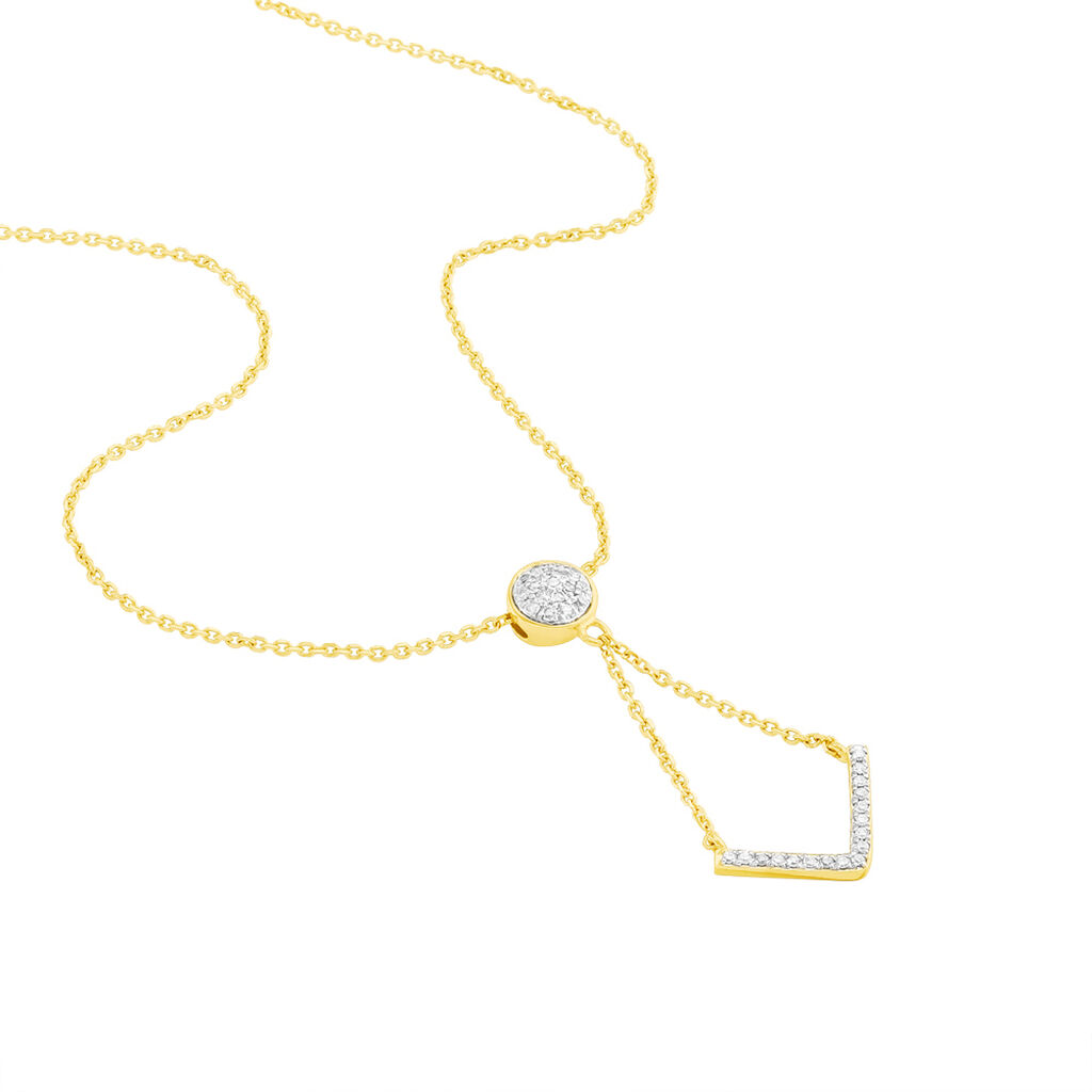 Collier Tessa Or Jaune Diamant - Spannringe Damen | OROVIVO