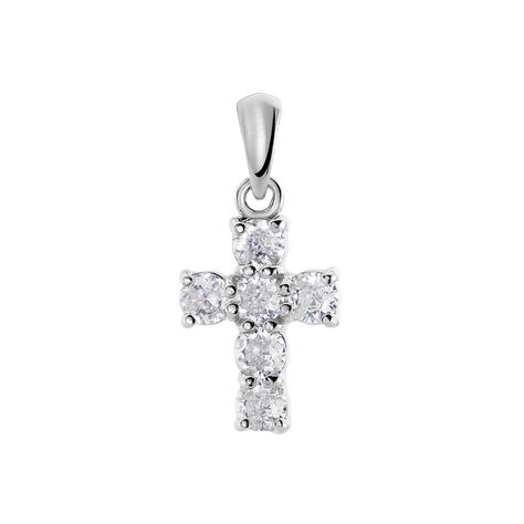 Anhänger Silber 925 Zirkonia Kreuz  - Schmuckanhänger Damen | OROVIVO