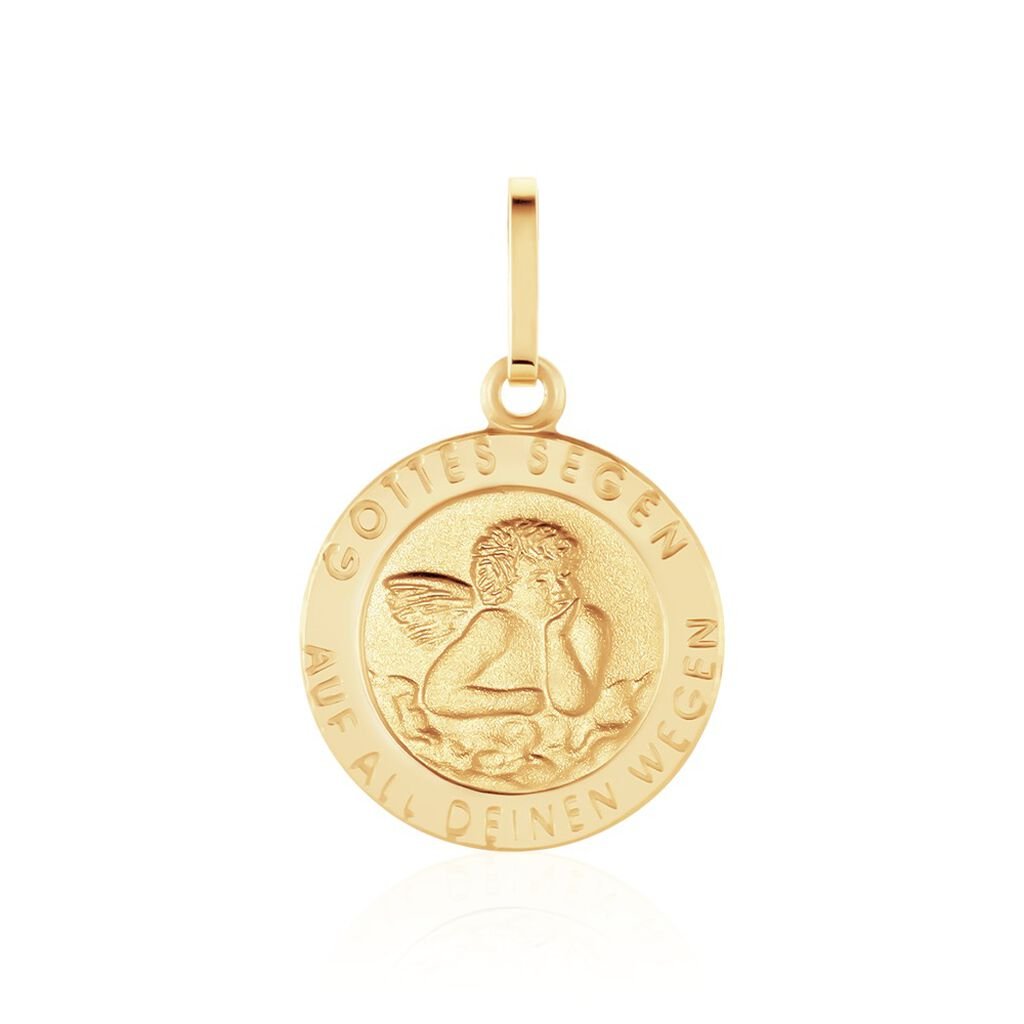 Anhänger Gold 585 Schutzengel - Schmuckanhänger Familie | OROVIVO