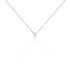 Illusion Damen Collier Weißgold 375 (9 Karat) Diamant Weiß 0,06 ct